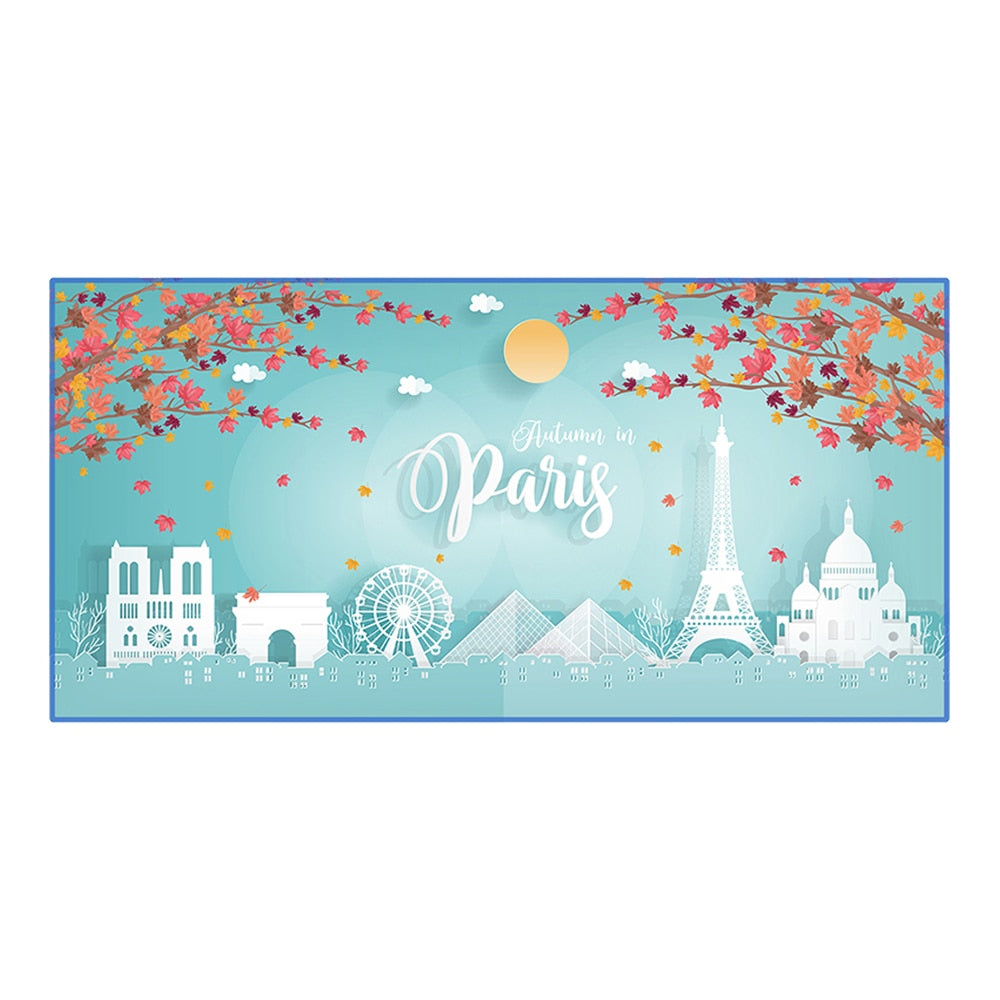 DIDIHOU Maple Printed Beach Towel Beach Mat Summer