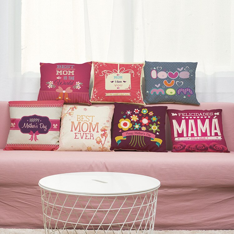 DIDIHOU Mother's Day Pillow Case Cover Printed
