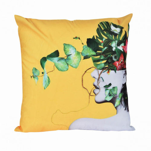 DIDIHOU Pineapple Leaf Yellow Throw Pillow Case
