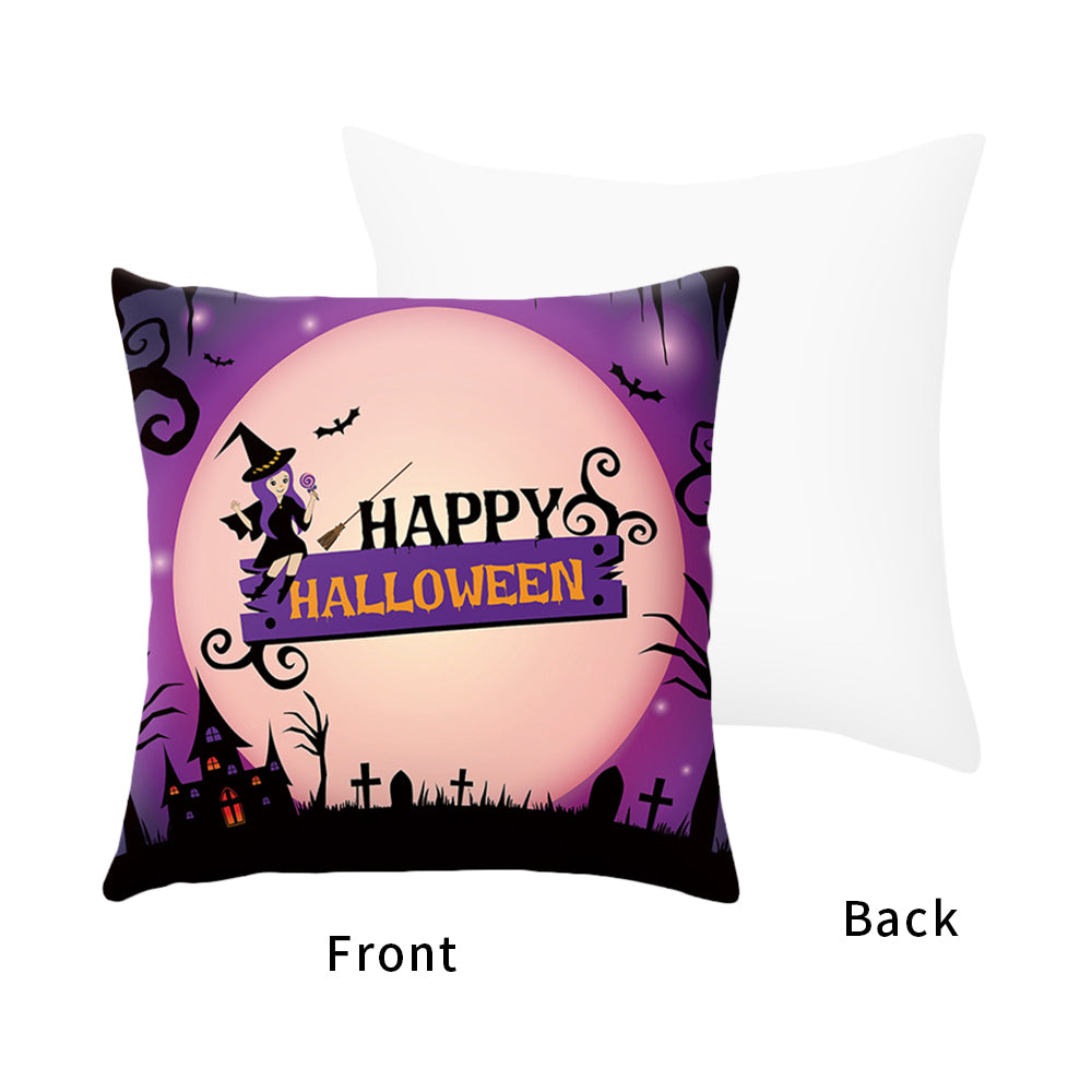 DIDIHOU Pumpkin Castle Spider Cushion Cover