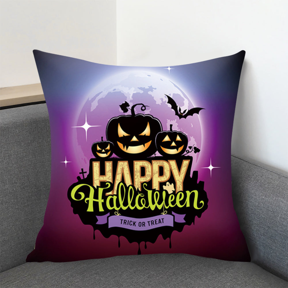 DIDIHOU Pumpkin Castle Spider Cushion Cover
