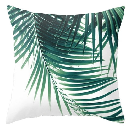 DIDIHOU Soft Cushion Cover Leaf Geometry Pillow