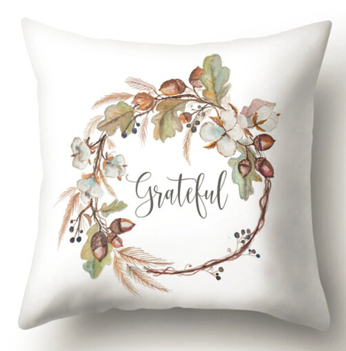 DIDIHOU Soft Cushion Cover Leaf Geometry Pillow