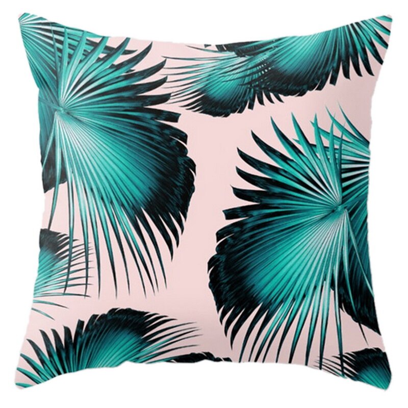DIDIHOU Soft Cushion Cover Leaf Geometry Pillow