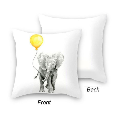 DIDIHOU Yellow Striped Pillowcase Geometric Throw