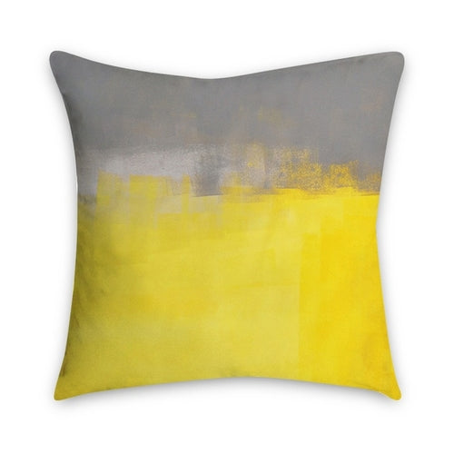 DIDIHOU Yellow Striped Pillowcase Geometric Throw