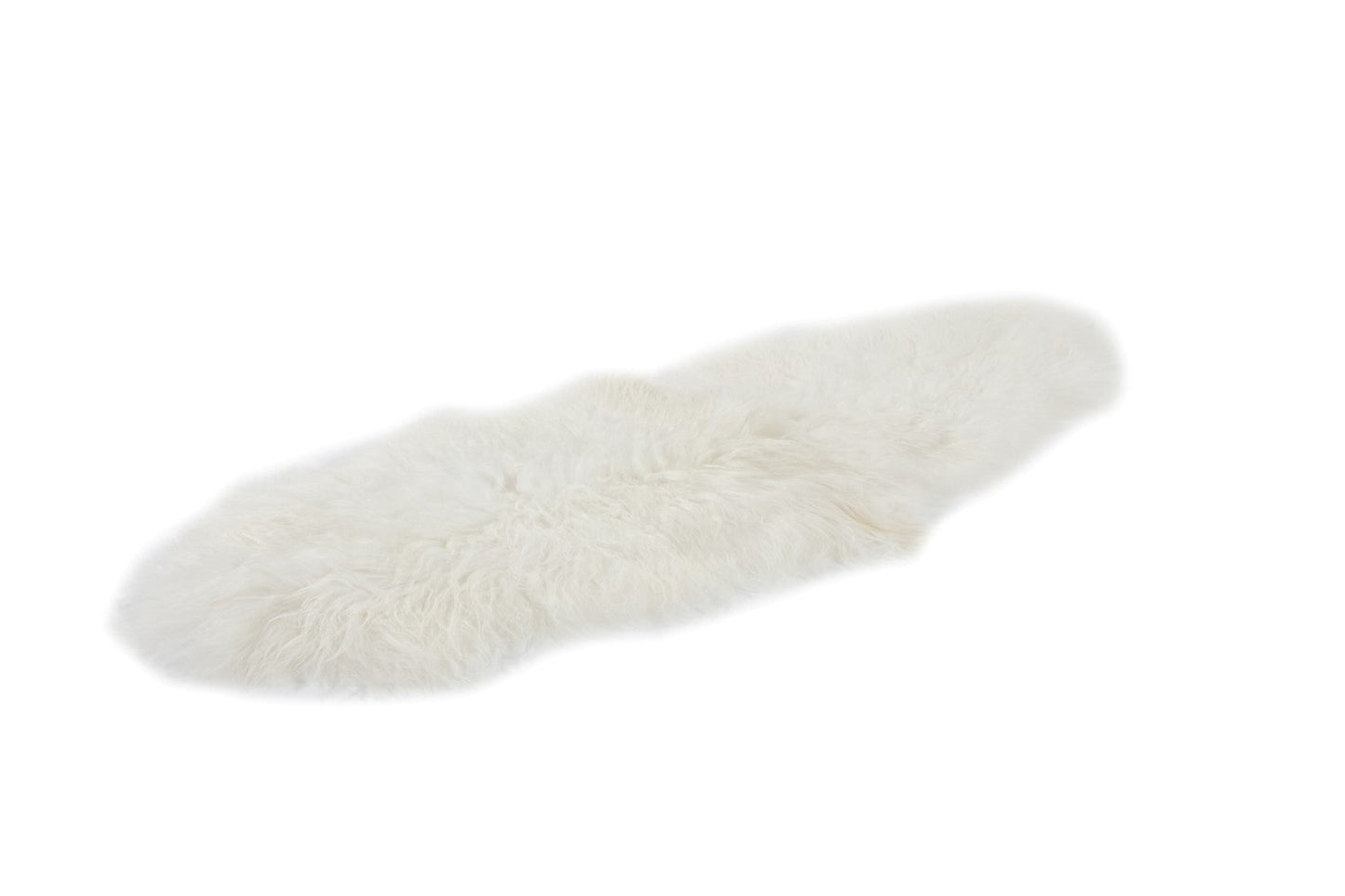 2x Schapenvacht IJslands | Natural wit | 210 x 80cm