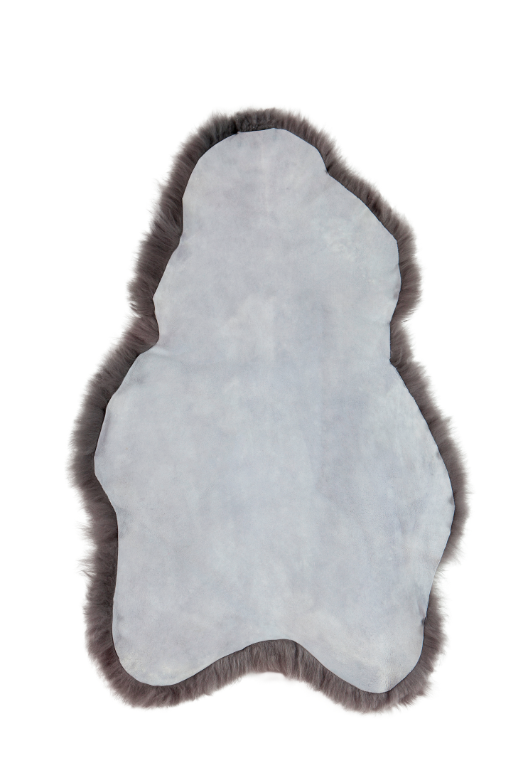 Schapenvacht IJslands | Grijs kort | 100 x 65cm
