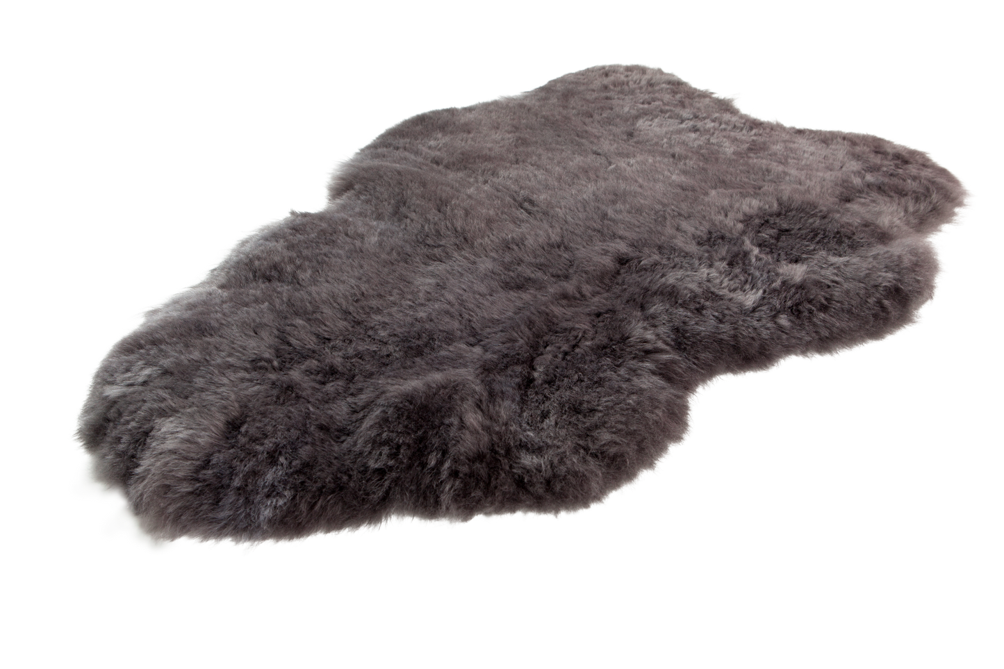 Schapenvacht IJslands | Grijs kort | 100 x 65cm