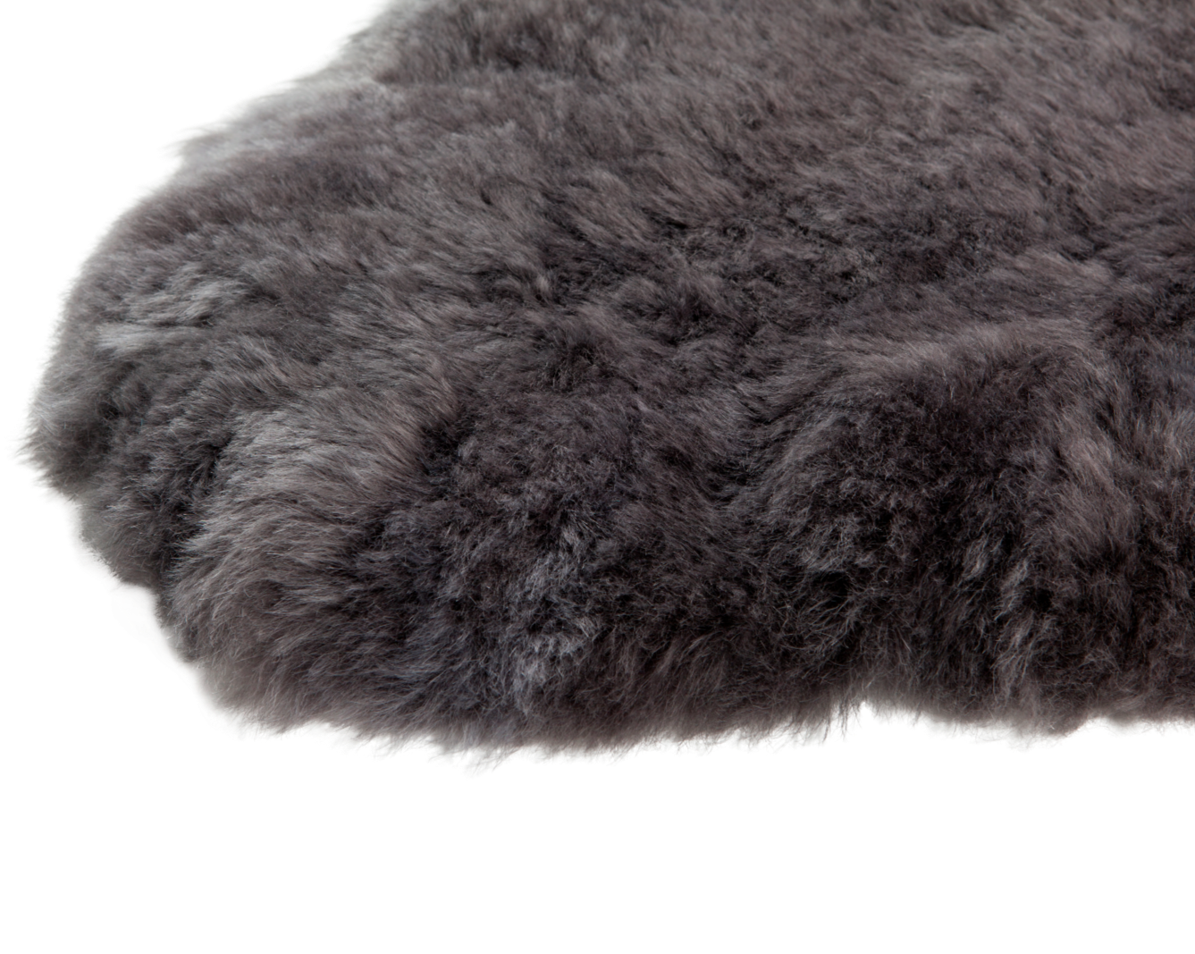 Schapenvacht IJslands | Grijs kort | 100 x 65cm