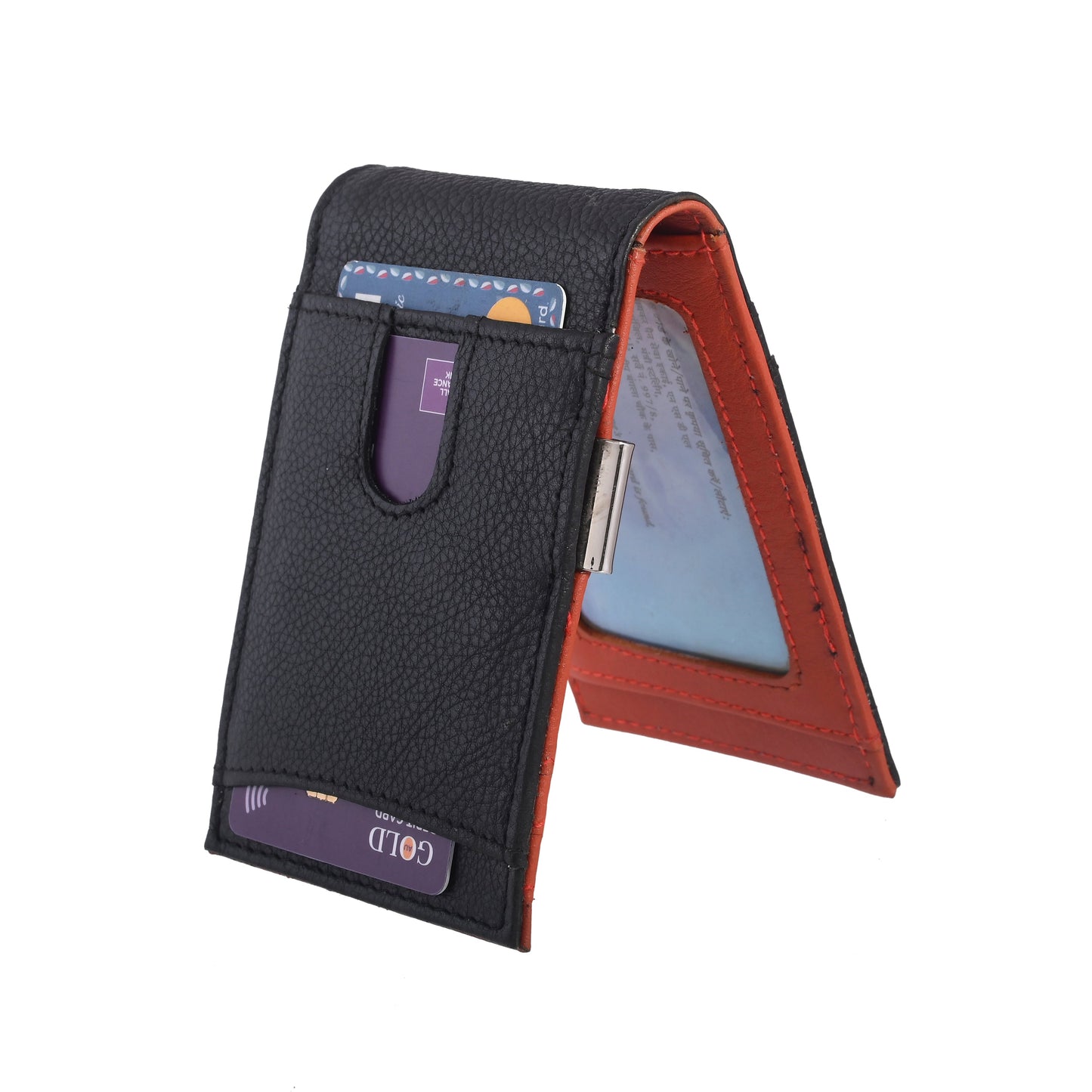 Mens Slim Wallet with Money Clip RFID Blocking Bifold Credit Card