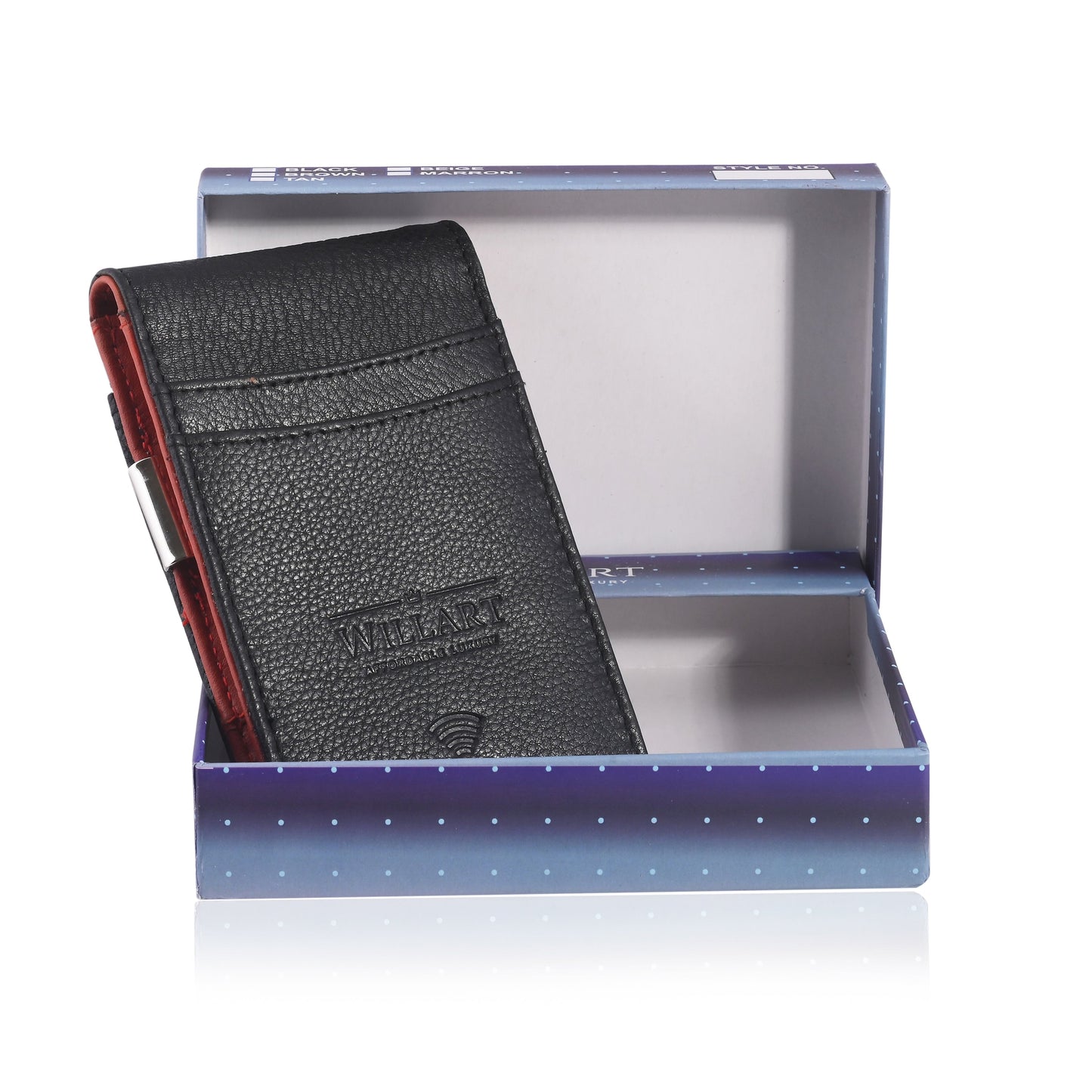 Mens Slim Wallet with Money Clip RFID Blocking Bifold Credit Card