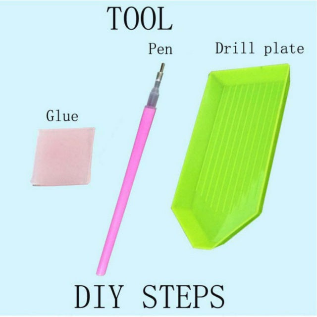 Elephants In The Sunset 5D Diamond Painting Full