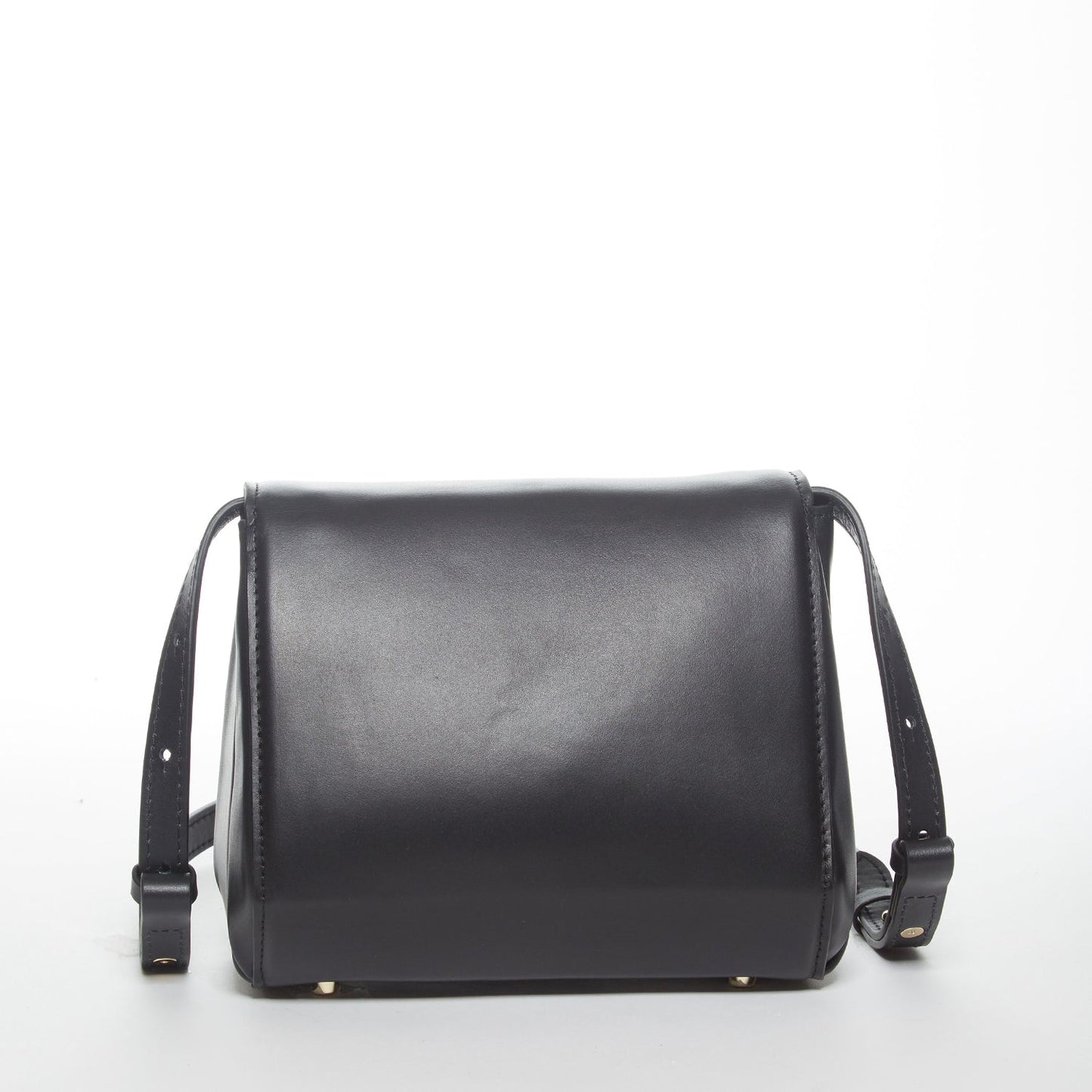Elizabeth Black Leather Saddle Bag