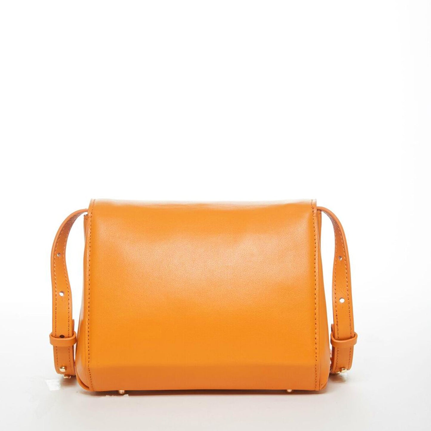 Elizabeth Dark Orange Leather Saddle Bag