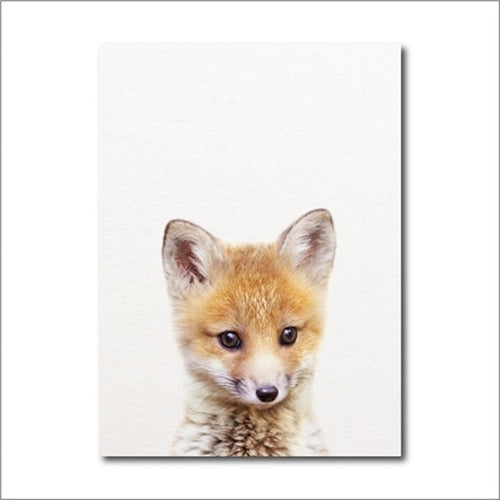 Forest Jungle Animal Prints Baby Tiger Art Print