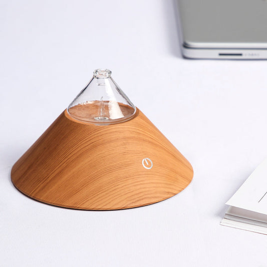 Mt Fuji Portable | Waterless Essential Oil Diffuser | Bamboo and Glass