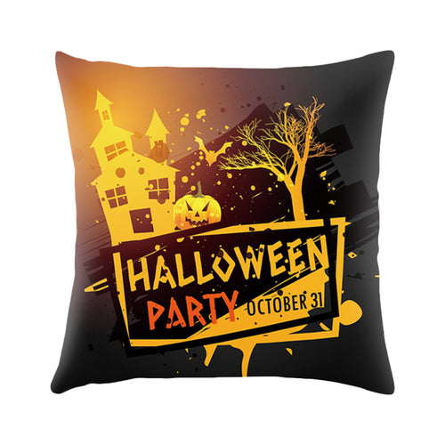 Halloween Cushion Cover Happy Halloween Print