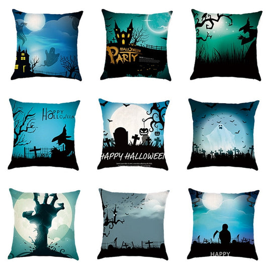 Halloween Cushion Cover High Qulity Linen Throw