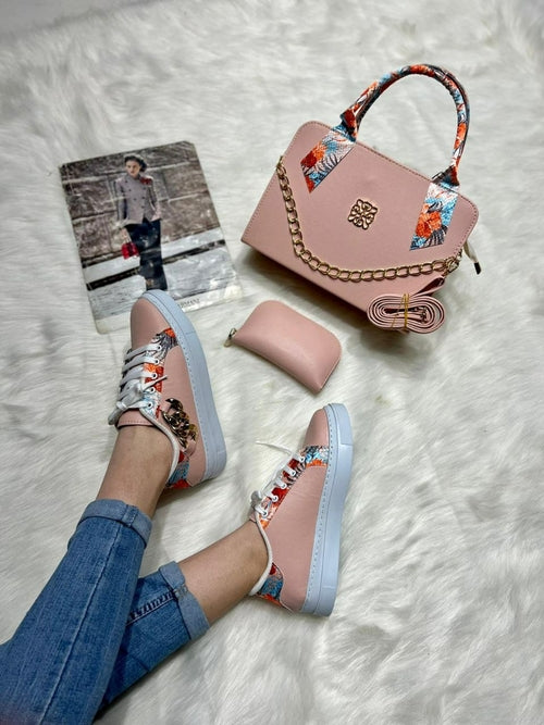 Mini Bag Sneaker & Wallet Matching Set