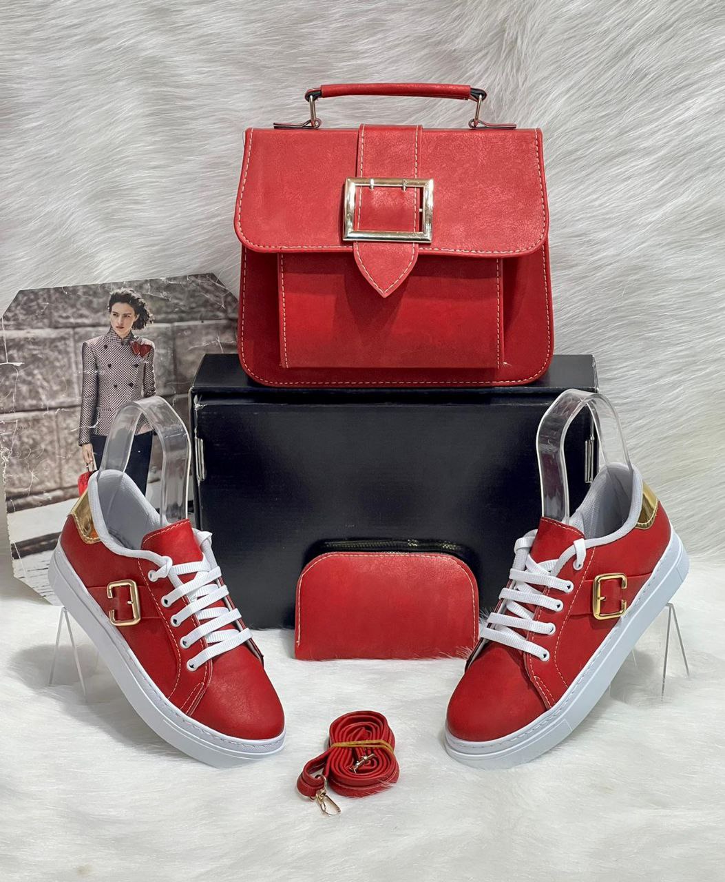 Crossbody Bag Shoes Matching Set