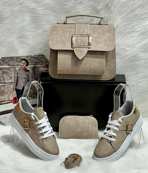 Crossbody Bag Shoes Matching Set