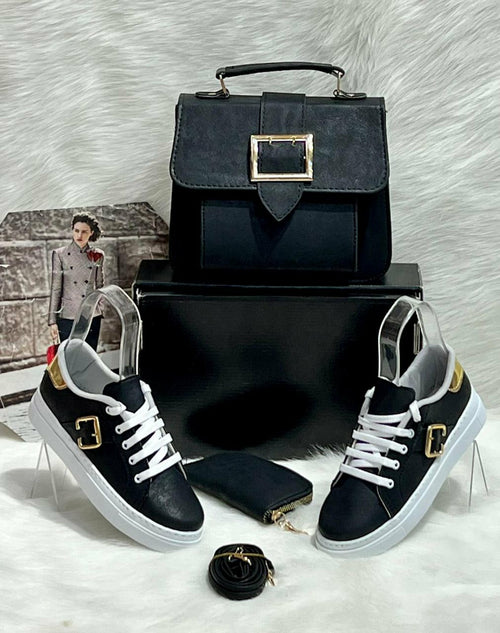 Crossbody Bag Shoes Matching Set