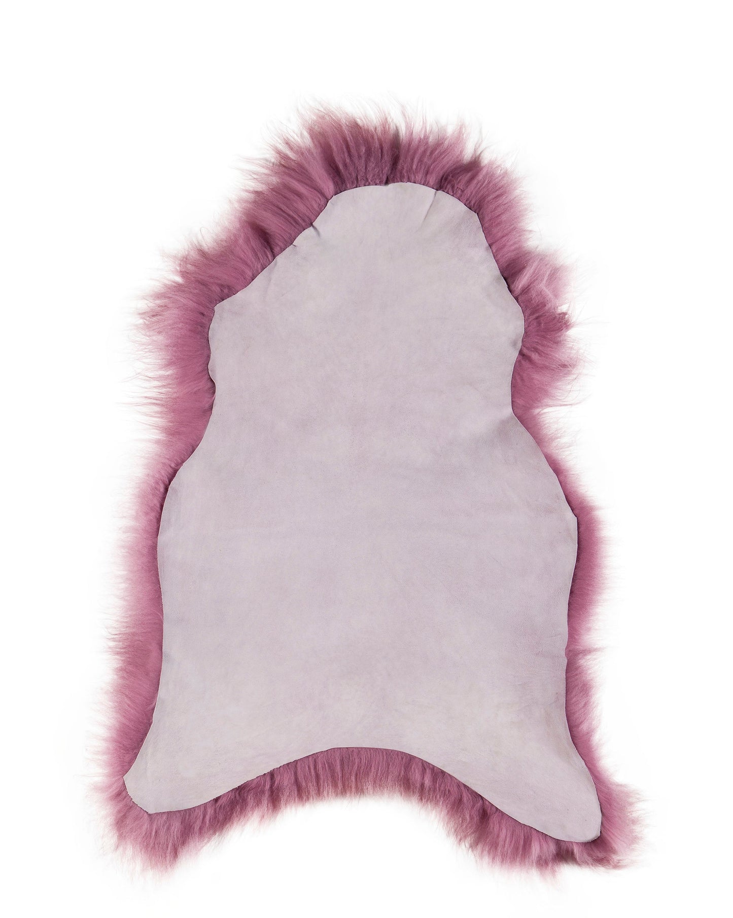 Schapenvacht IJslands | Donkerroze | 100 x 65cm