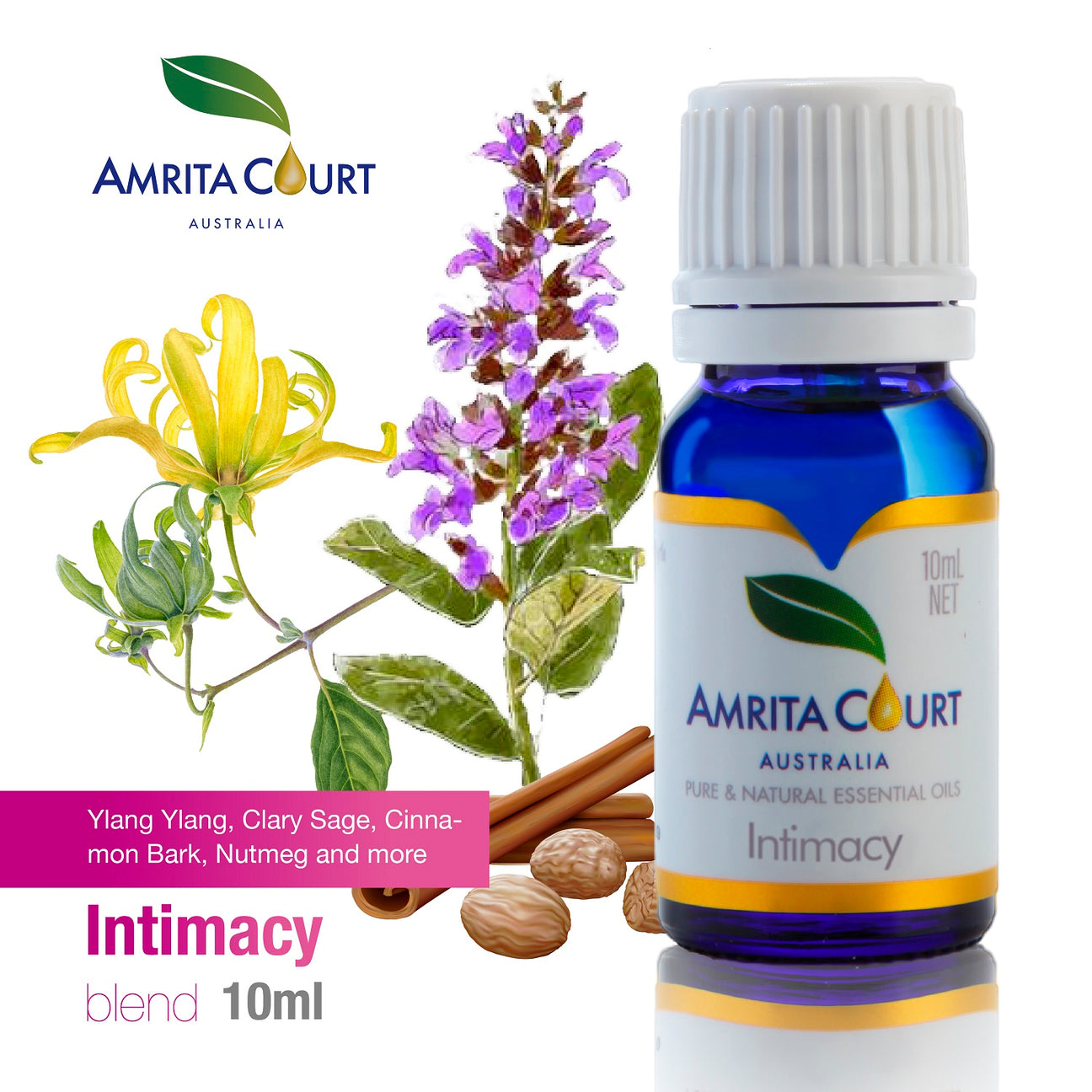 Amrita Court Pure and Essential Oil Blend Intimacy 10ml