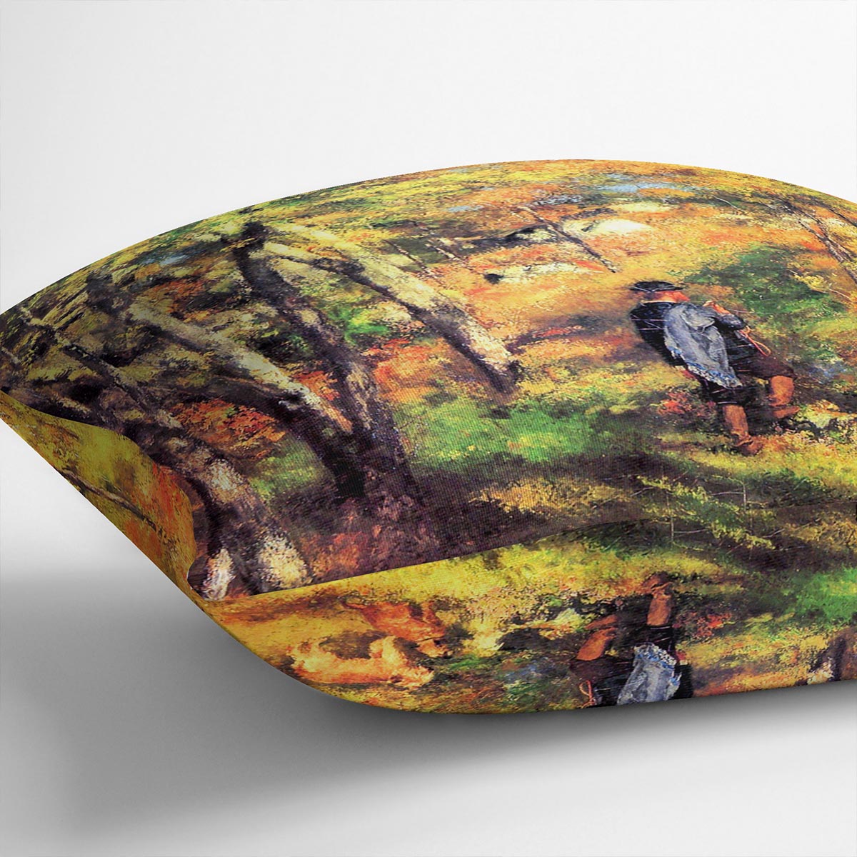 Jules le Coeur and his dogs by Renoir Cushion