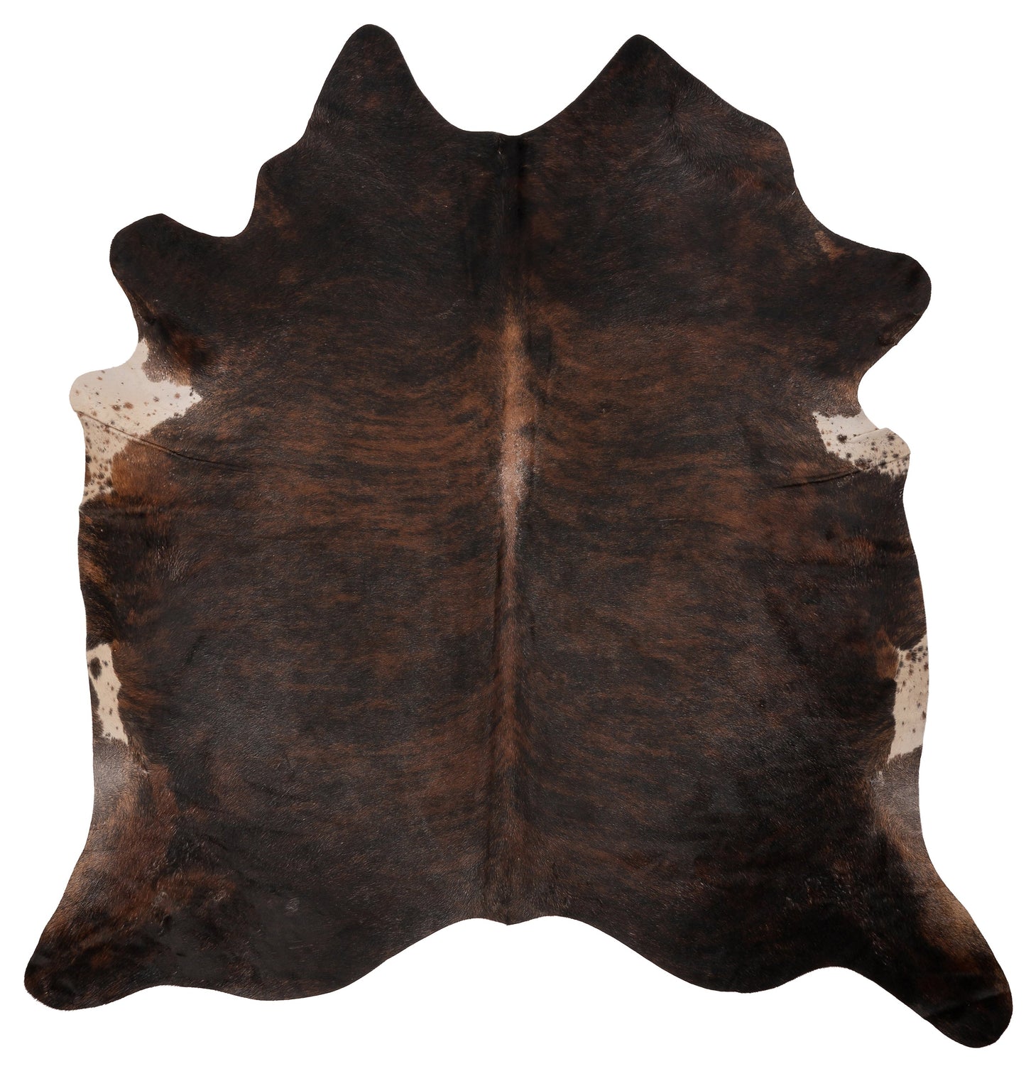 K916 | Unieke Koeienhuid XL | Donkerbruin | ca.210 x 180cm