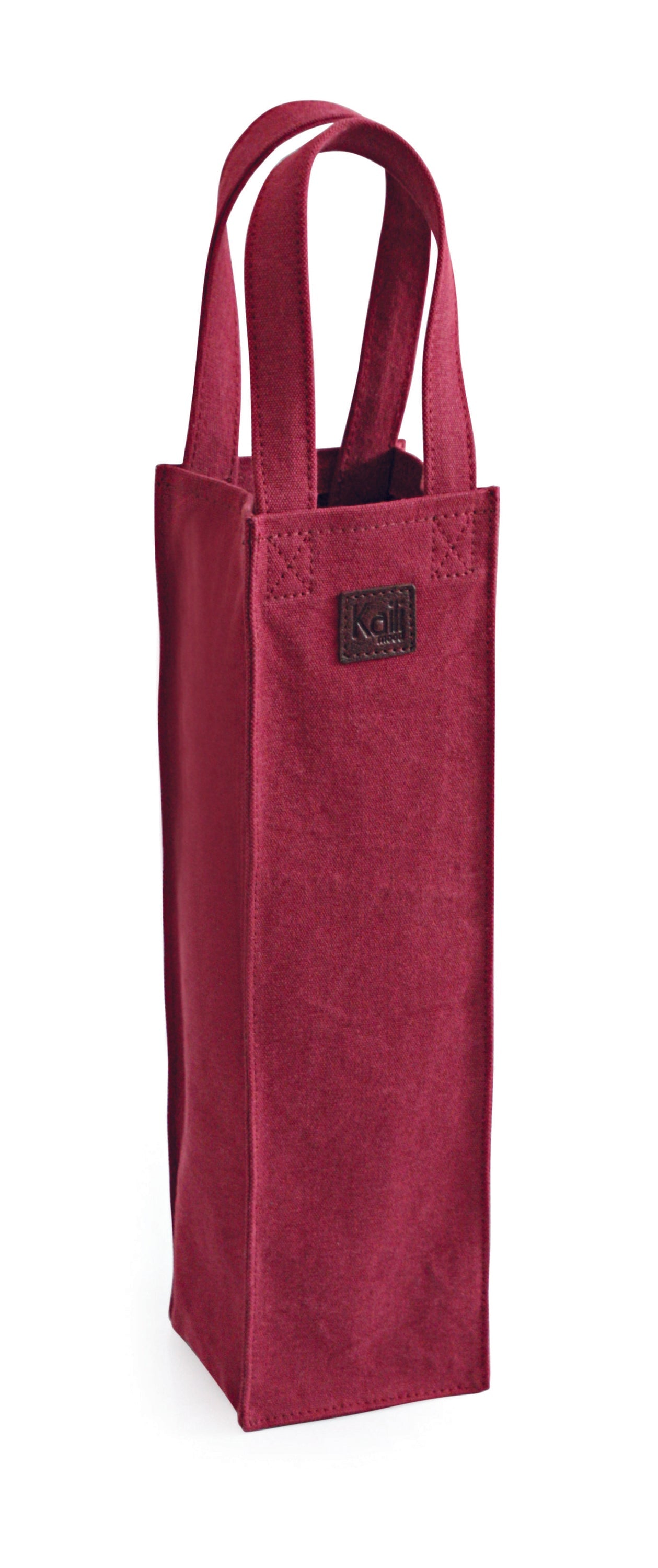 K0016XB | Borsa Porta Bottiglia in Canvas/ Vera Pelle pieno fiore,