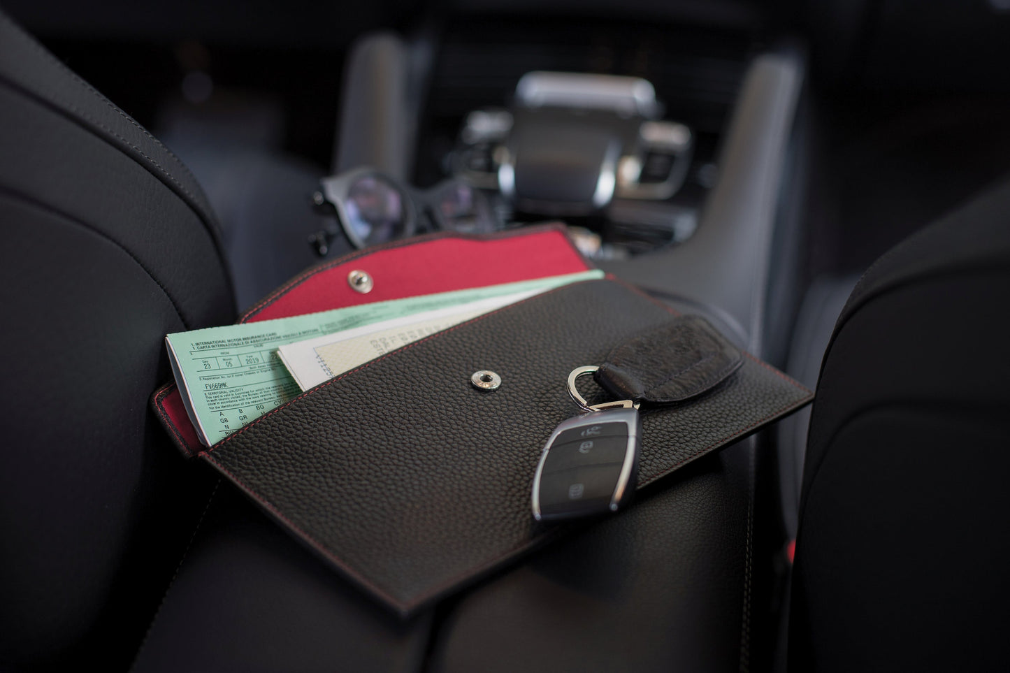 K0034AB | Busta Piatta in Vera Pelle pieno fiore, grana dollaro -