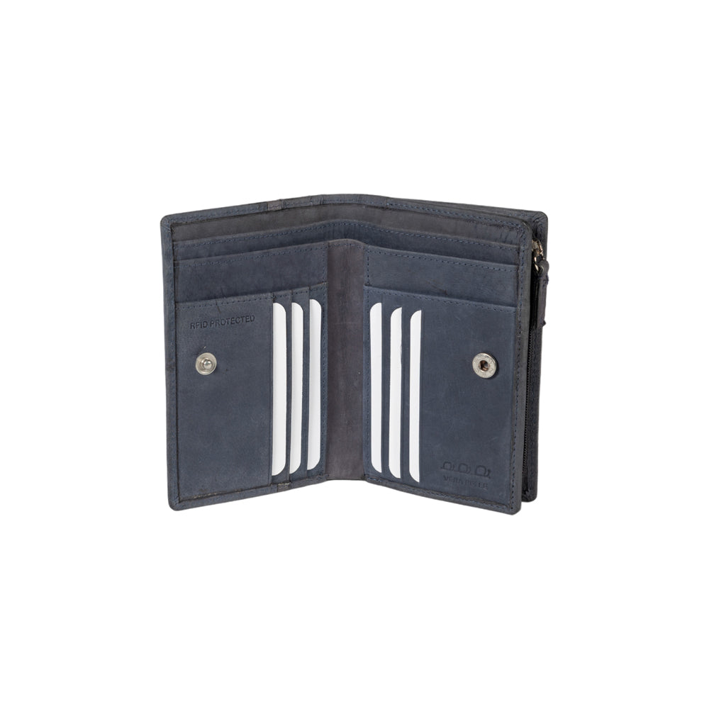 K12234DF | Portafogli Donna in Vera Pelle pieno fiore, Naked. Colore