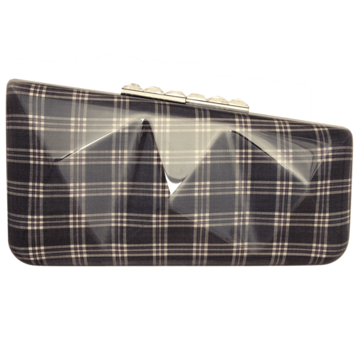 Minaudière in Navy Glen Plaid