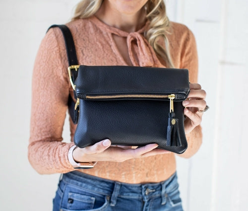 Foldover Crossbody Clutch