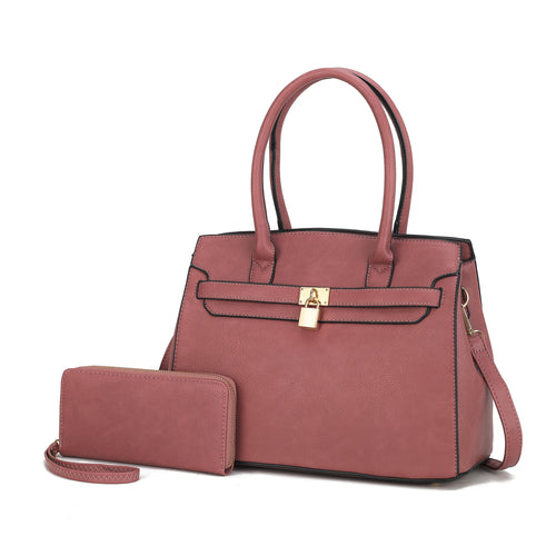 Bruna Satchel Bag with a Matching Wallet
