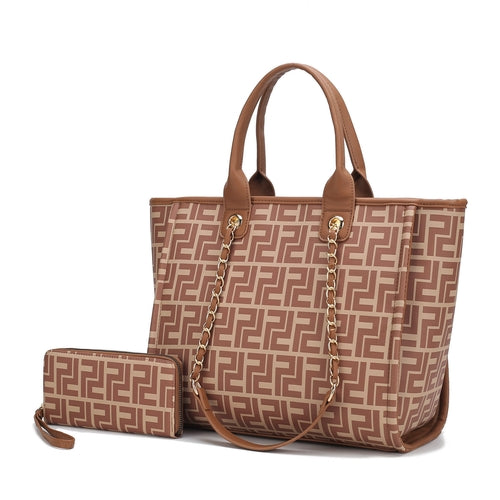 Marlene Vegan Leather Women Tote Bag with Wallet