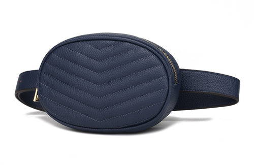 Fatima Quilted Chevron Women Belt Bag