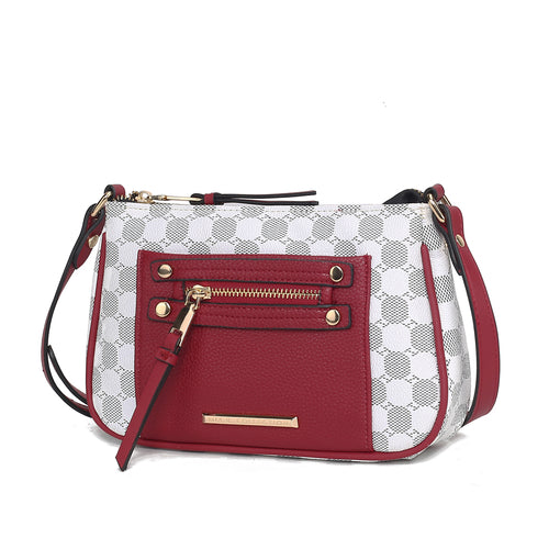 MKF Collection Essie Circular Print Vegan Leather Crossbody Bag by Mia