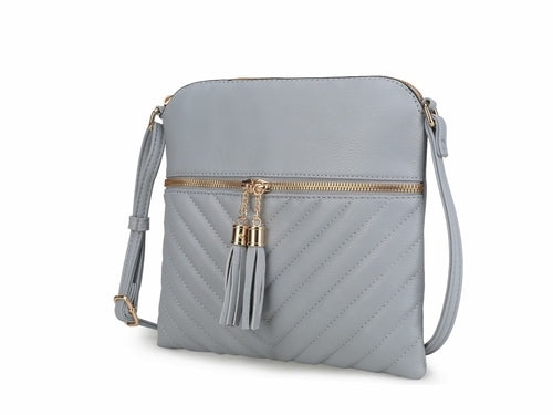 Winnie Quilted Vegan Leather Womens Crossbody