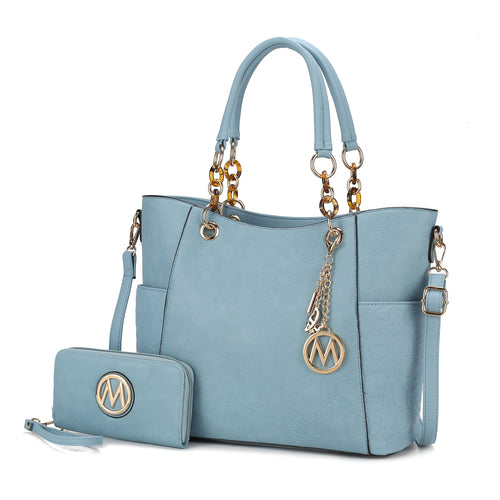 MKF Collection Merlina Embossed pockets Tote Bag with Wallet by Mia K