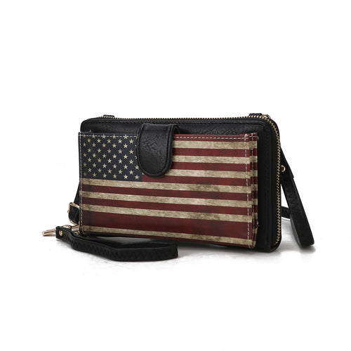 Kiara Smartphone and Wallet Convertible FLAG Crossbody Bag