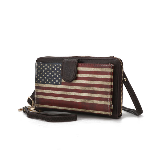 Kiara Smartphone and Wallet Convertible FLAG Crossbody Bag
