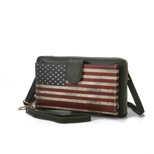 Kiara Smartphone and Wallet Convertible FLAG Crossbody Bag