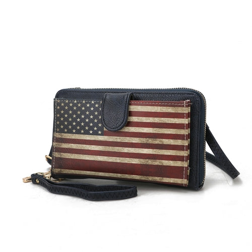 Kiara Smartphone and Wallet Convertible FLAG Crossbody Bag