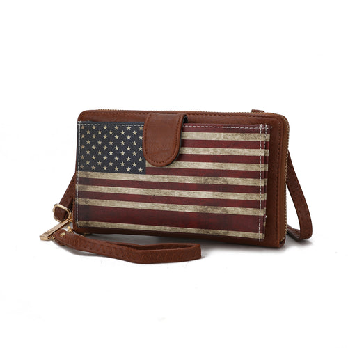 Kiara Smartphone and Wallet Convertible FLAG Crossbody Bag