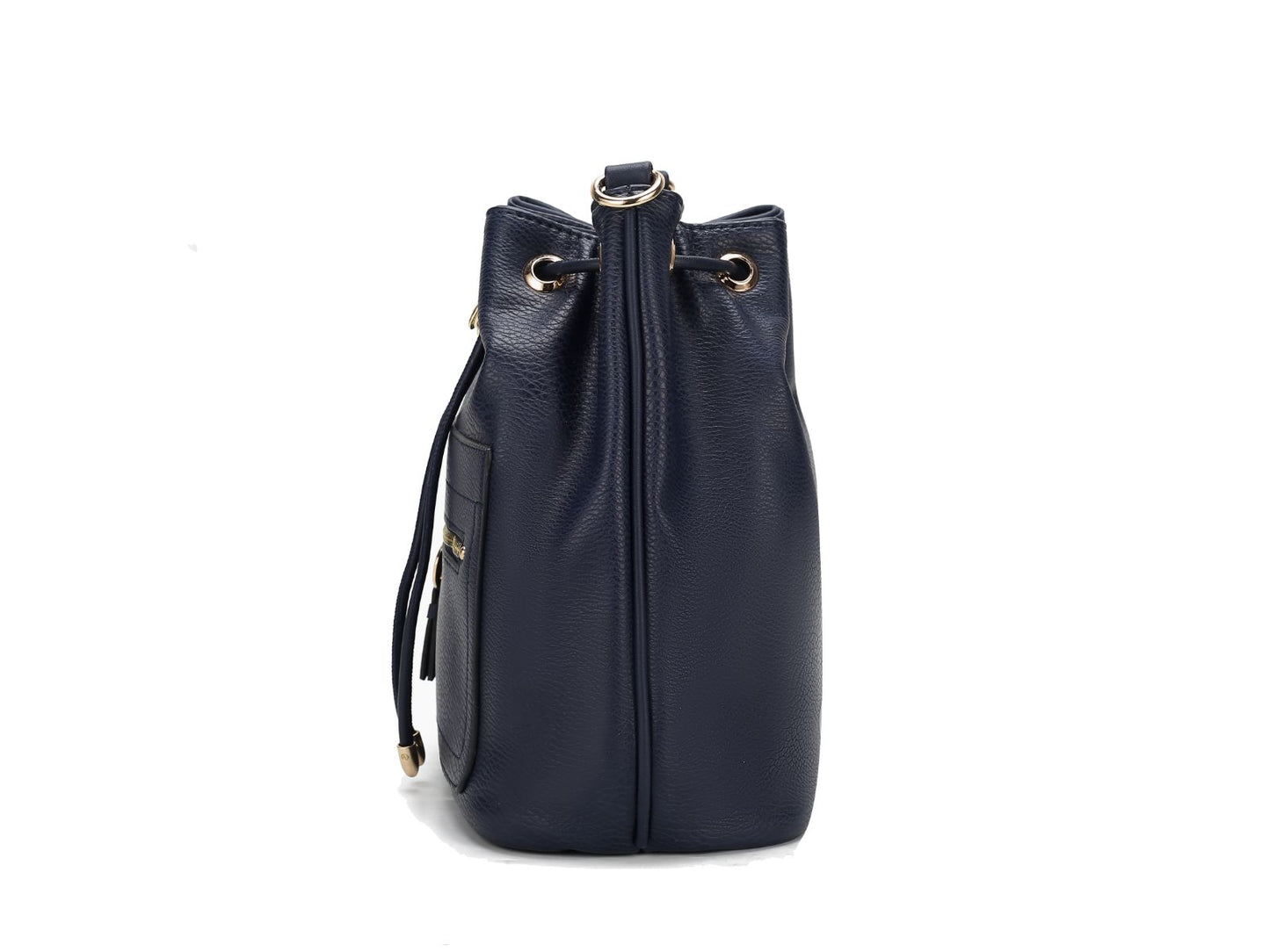 Larissa Vegan Leather Women Bucket Bag with Wallet