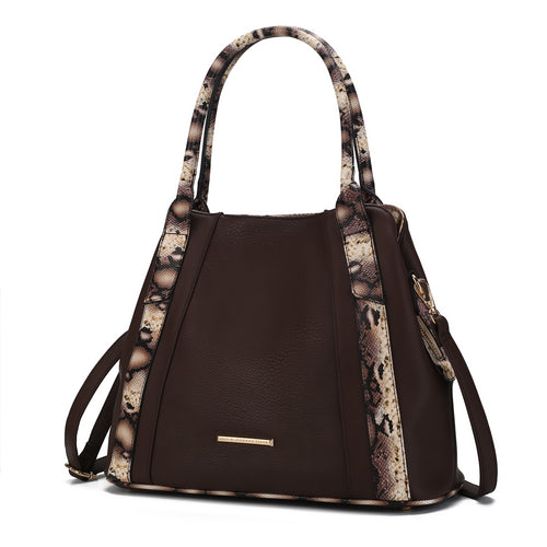 MKF Collection Kenna Snake embossed Tote Handbag by Mia K