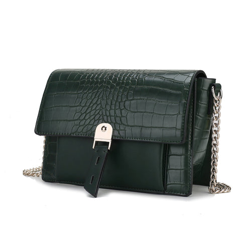 MKF Collection Hope Crocodile Embossed Shoulder Handbag by Mia K